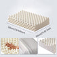 Latex Pillow Slow Rebound Memory Foam Pillow Cervical Protection Pressure Relief for Side Back Tummy Sleepers