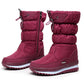 🔥🔥Women's High-End Tall Waterproof Anti-Slip Faux Fur Snow Boots