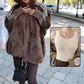 ❄️ Women’s Mink Fur Hooded Zip-Up Coat – Plush Warm, Effortless Style for Winter Daily & Casual Outings
