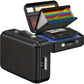 🎁 Hot Sale 49% OFF 🔥Fireproof Document Safe Box - 1pc, Water Resistant, Portable Lock Box for Certificates, Laptop, Passports