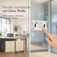 Wireless radio light switch set without wiring with self-adhesive wall switch and receiver