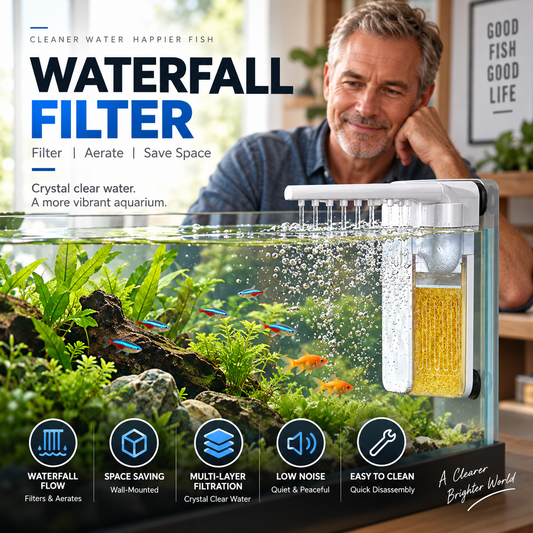 🐠 LIMITED‑TIME 50% OFF! 💧 Multifunctional Mini Filter for Small Fish Tank 🫧