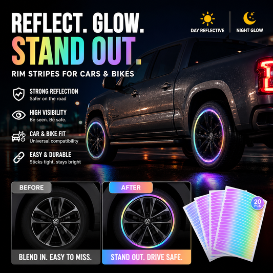 ⏳⏳Limited Sale💥Popular Fluorescent Car Wheel Hub Tag
