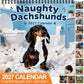 🏆🔥2026 New Arrivals 💞50K+ SOLD!🐶Naughty Dachshunds 2027 Wall Calendar – 12 Months of Mischief, Mayhem & Sausage Dog Smiles