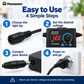 Adjustable 3V-24V 3A Universal AC/DC Power Adapter