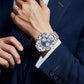 🔎【Precision Craftsmanship】⌚TINAIBIN Twelve Zodiac Signs & Starry Sky Diamond Automatic Skeleton Men's Watch