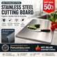 📢📢 LIMITED-TIME 50% OFF! 🔪 304 Stainless Steel Cutting Board – Safe, Hygienic & Built to Last 👩‍🍳