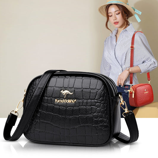 👜Women's multi-layer crocodile pattern shoulder bag