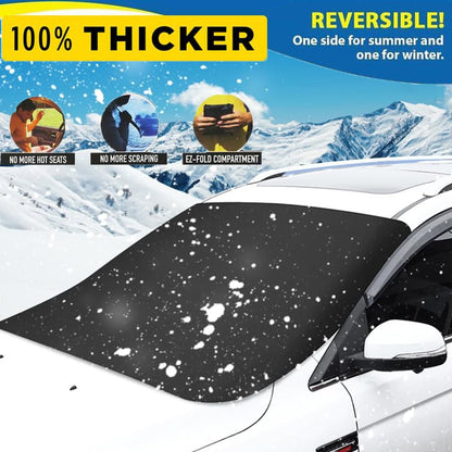 🖤🤍Black Friday Sale🤍🖤2025 Upgraded Car Windshield Magnetic Snow Cover