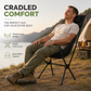 Rock Anywhere Instantly! No-Sag 113kg Foldable Camping Chair