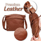 Soft Leather Messenger Multi Pocket Large Capacity Shoulder Bag