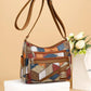 👜New fashion PU soft leather soft leather color matching shoulder bag.