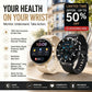 Monitor Health & Answer Calls Instantly! 1.35" HD Bluetooth Smartwatch