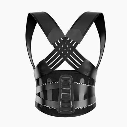 📢 50% OFF! 🧍 Adjustable Posture Support Brace – 4 Support Bars, 3D Lumbar Pad & Breathable Anti-Slip Fit