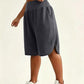👩‍🦱🩳 Plus Size High Waist Bermuda Shorts – loose fit, split leg, pockets. 50% OFF! 🔥