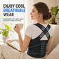 📢 50% OFF! 🧍 Adjustable Posture Support Brace – 4 Support Bars, 3D Lumbar Pad & Breathable Anti-Slip Fit