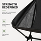 Rock Anywhere Instantly! No-Sag 113kg Foldable Camping Chair