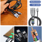 🔥⚡Transparent Luminous 3-in-1 Super Fast Charging Cable