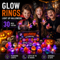 🎁LED Light Halloween Glowing Ring😍Set of 30 PCS
