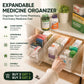 🔥 Transparent Expandable Medicine Organizer — expandable, perfect for a tidy medicine cabinet 💊🗄️