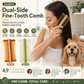 🎋 50% OFF! Bamboo Styling Double-Sided Fine Teeth Comb | Removes Lice & Dandruff | Ergonomic Grip | All Hair Types | For Adults, Kids & Pets 🌿✨
