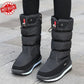 🔥🔥Women's High-End Tall Waterproof Anti-Slip Faux Fur Snow Boots