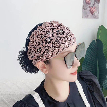 🎁Happy Ramadan⏳Ladies Floral Lace Headscarf