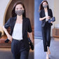 Women's Summer lightweight Suits Short Sleeve Blazer and Trousers