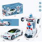 📢📢50% OFF !! ⏰ Electric Universal Deformation Police Toy Car – Auto Transform, Gesture Control, 2.4G Remote ✨