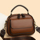 Elegant Double Layer Wide Strap Crossbody Handbag