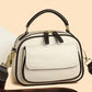 Elegant Double Layer Wide Strap Crossbody Handbag