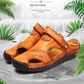✨Big price reduction！🔥✨Large Size Soft Leather Men's Breathable Outdoor Sandals
