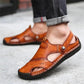 ✨Big price reduction！🔥✨Large Size Soft Leather Men's Breathable Outdoor Sandals