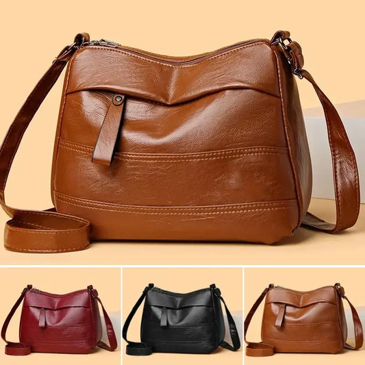 🥳New Arrival🔥Retro Large-Capacity Multilayer Shoulder Bag