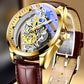 ⚡ Double-Sided Skeleton Watch – Non-Mechanical Tourbillon, Luminous, 30M Waterproof ✨