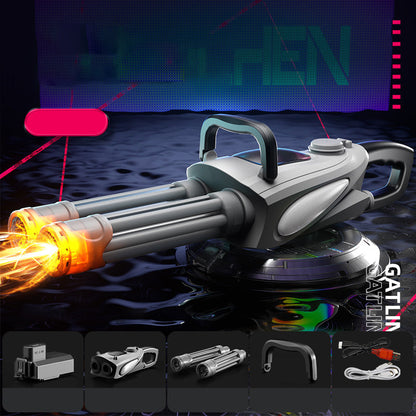 ⌛limited-time 50% off💥Double Barrel Gatling Electric Water Gun Set——Free shipping