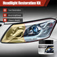 🏆 Last Day Special Price $14.99 ! 🔥Buy 2 Get 1 Free🎁Headlight Restoration Kit for Yellowed & Foggy Lights