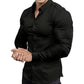 🔥High Quality Men's Four Seasons Solid Color Lapel Long Sleeve Button Shirt