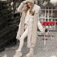 ❄️Warm and slim-fitting Women's Long ☃️Plush-Collar Quilted Puffer Coat🛒