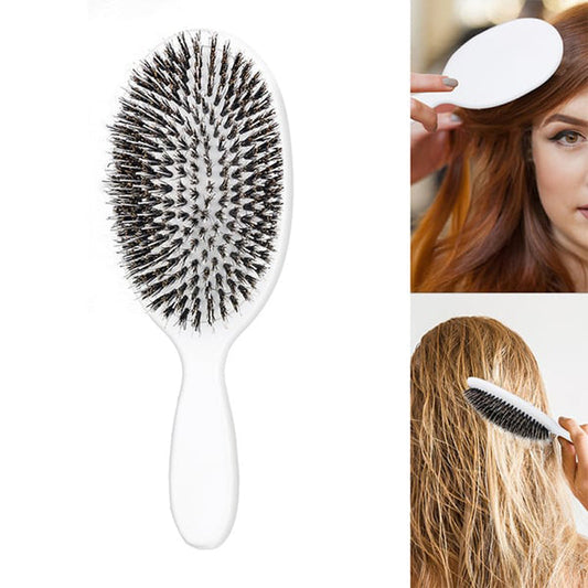 🔥Hot Sale 60% OFF!!⚡50K+ SOLD! -Boar Bristle Paddle Brush - Salon-Worthy Hair