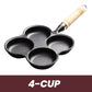 ⏳Limited-time 49% off⏰4-cup Cast Iron Non-stick Egg Frying Pan