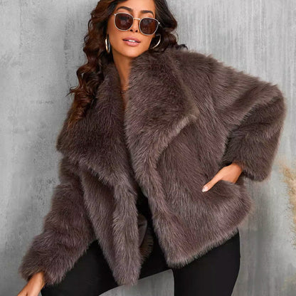 🖤BLACK FRIDAY SALE 50% OFF!!⏳50K+ SOLD! 🎁✨Women's Luxury Fluffy Short Coat