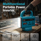 🎉2026 Hot Sale — Over 10,900 Sold!💞Portable Power Inverter with LED Work Light🔦