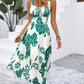 ⏳Time-Limited Special⏰Floral Spaghetti Strap Dress – Smocked Back, A-Line & Lightweight