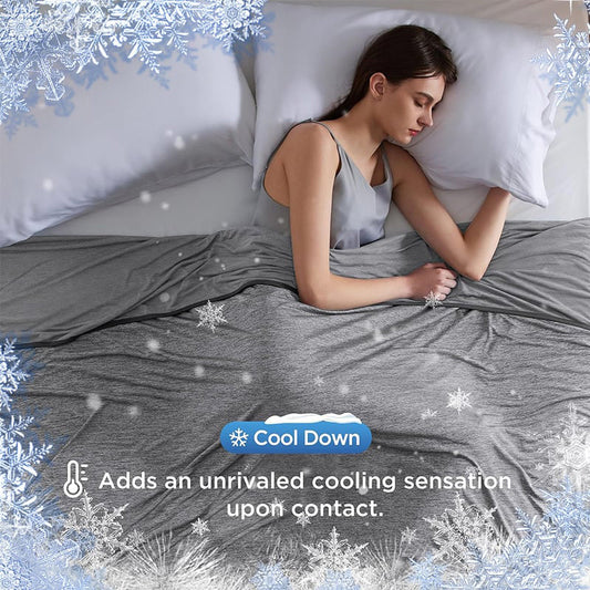🏆LAST DAY SALE 63% OFF!!💕Smart Cooling Blanket❄️ Lightweight • Breathable • For Hot Sleepers & Night Sweats 😴