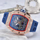 ⏳Time-Limited Special⏰Luxury Men's Tonneau-Shaped Watch with Rhinestone Embellishment