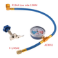 📢📢50% OFF !! ⏰R134a AC Refrigerant Charging Hose with Gauge