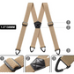 ⏳Time-Limited Special⏰ Men's X-Back Suspenders with Hook Clips – Adjustable & Heavy-Duty
