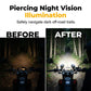 Universal Motorcycle LED Spotlight Dual Color Auxiliary Driving Light