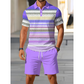✨Men’s 2Pcs Shirt Shorts Matching Set🌴Summer Casual Outfit